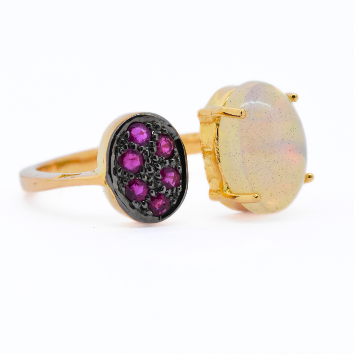 Picture of Ruby and Opal Ring