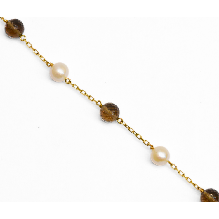 Picture of Smokey & Pearl Charm Bracelet